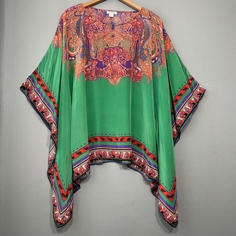 Sundance Green and Multicolor Paisley Tunic